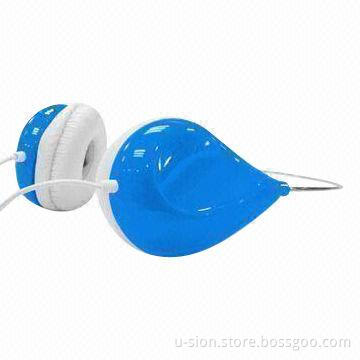 Mini Headphones in Blue, with 1.3m Cable Length and Seamless Headband